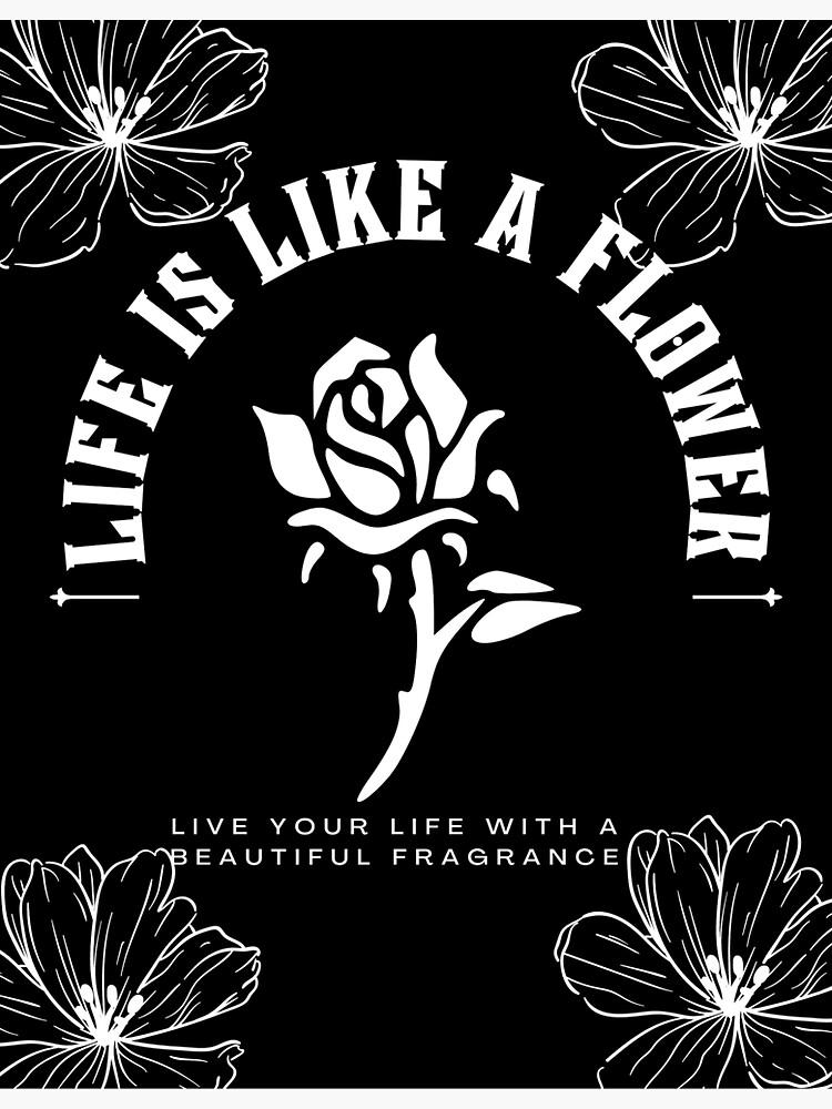 "life is like a flower" Sticker for Sale by YNWA14 Redbubble