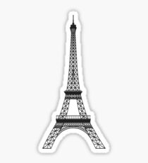 Black and White Eiffel Tower Sticker