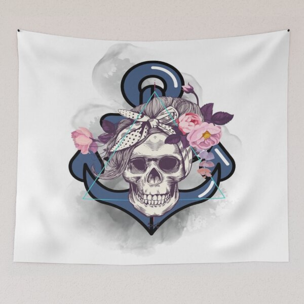 Item preview, SKULL ON ANCHOR designed and sold by TolgaOkanAydin.