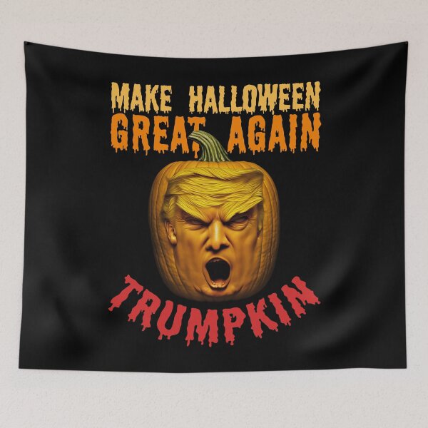 Item preview, Trumpkin Make Halloween Great Again – Funny Donald Trump Pumpkin Halloween Quote designed and sold by MadeByRobots.
