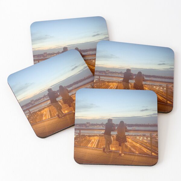 Item preview, Hudson Yards Vessel Sunset Manhattan New York City  designed and sold by eleonoraingrid.