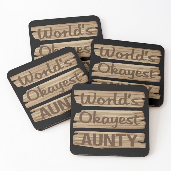 Item preview, Wooden Sign AUNTY designed and sold by StoreHornedFace.