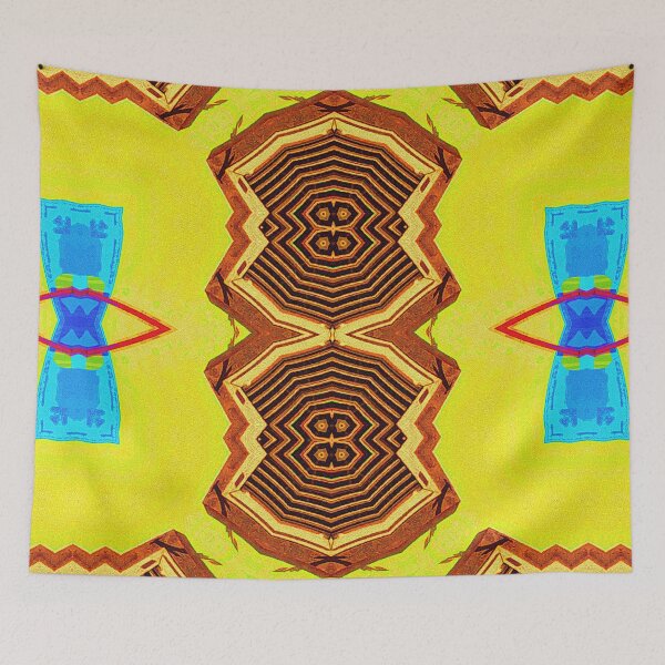 Item preview, ARUBA FLAG INSPIRING - ORANJESTAD ABSTRACT GEOMETRIC ARCHITECTURE PAINTING  -  ARUBA ONE HAPPY ISLAND designed and sold by Ralek.