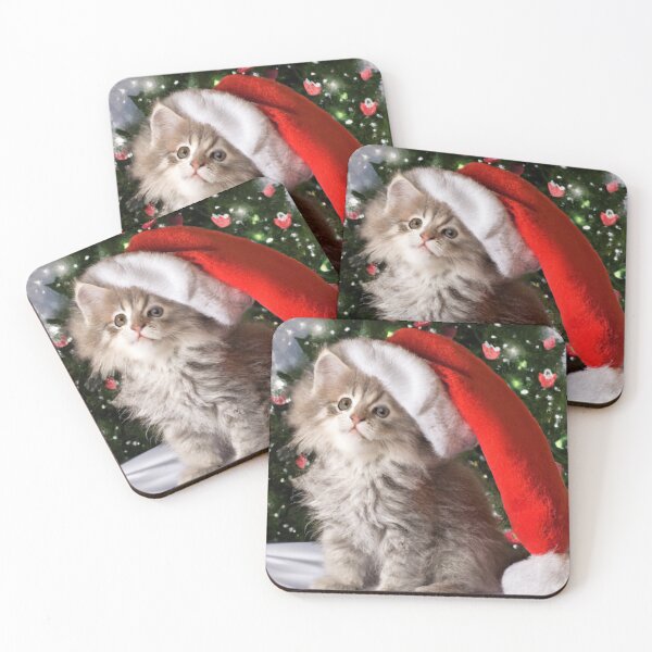Item preview, Kitten Christmas designed and sold by fatbanana.