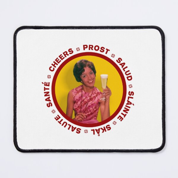 Item preview, Salud! - cheers in several languages! woman Red! designed and sold by OptLuv.