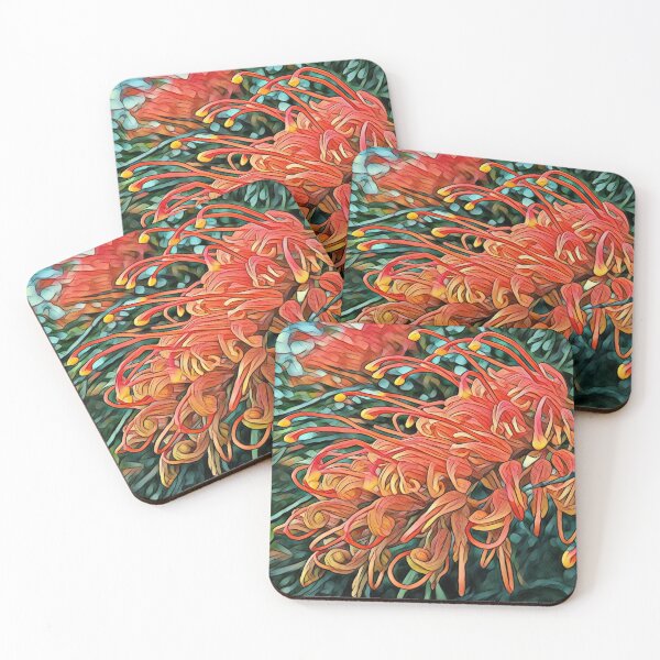 Item preview, Firewheel Tree (Stenocarpus sinuatis) flowers designed and sold by TastyTonic.