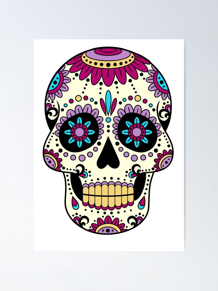 Poster « Crâne mexicain Sombrero Art TatooMan Calavera el dia de los  muertos », par DESLUMBRA | Redbubble