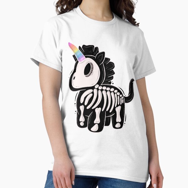 Vista previa del artículo con la obra «Esqueleto de unicornio», diseñado y vendido por Jess.a.creates.
