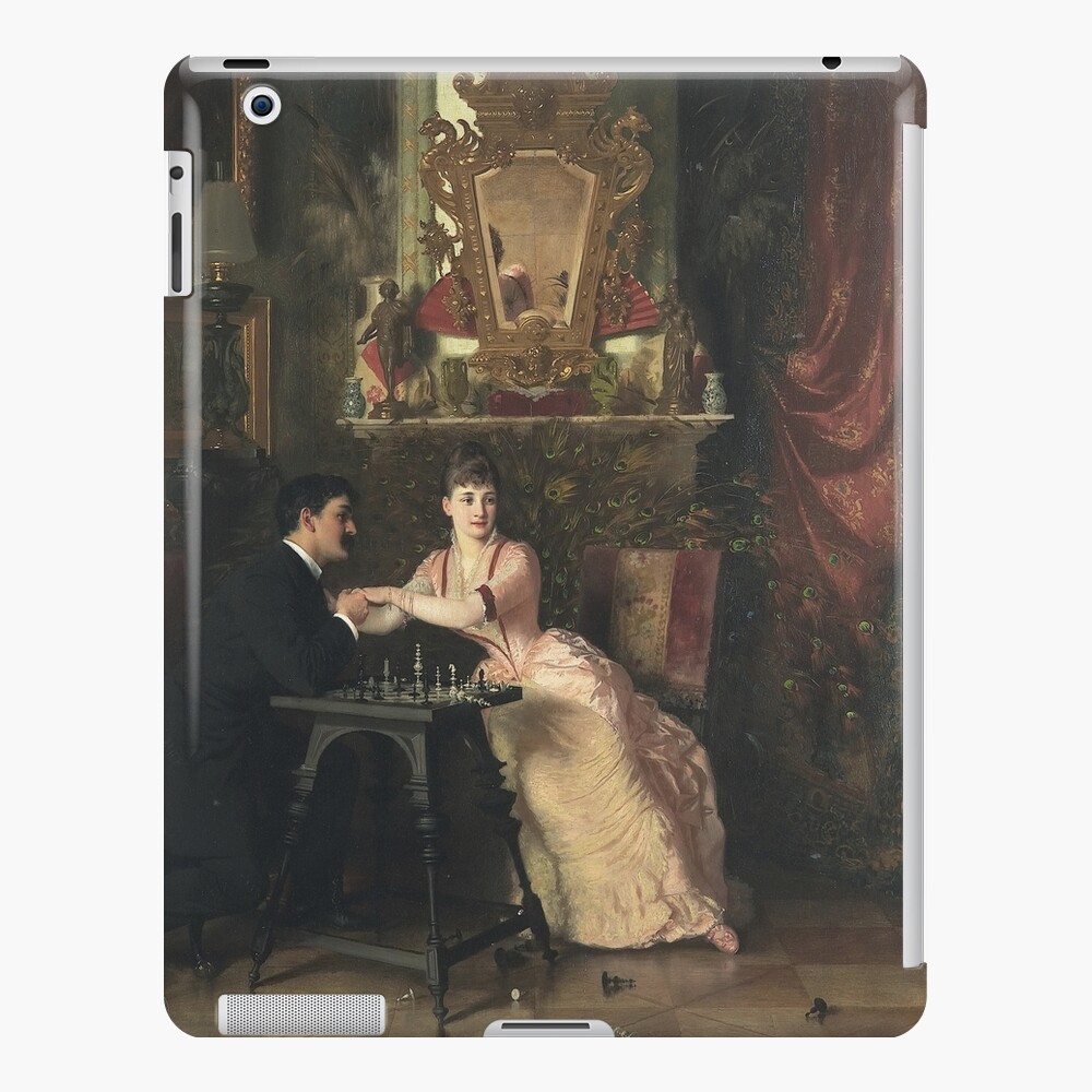 The Proposal Oil Painting by Knut Ekwall iPad Case & Skin