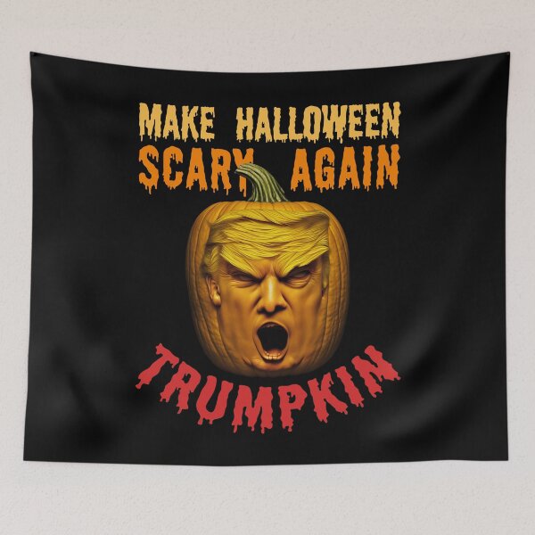 Item preview, Trumpkin Make Halloween Scary Again – Funny Donald Trump Pumpkin Halloween Quote designed and sold by MadeByRobots.
