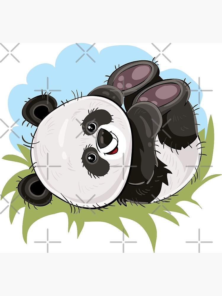 Affiche d'art pour enfants, bébés - Panda's little helper, par Jay