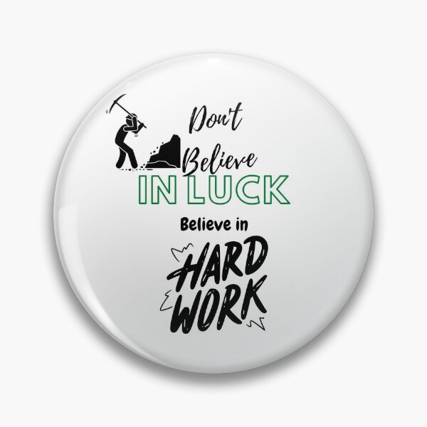 Item preview, Dont't believe in luck hard word positivevibes designed and sold by HarriPaloma.