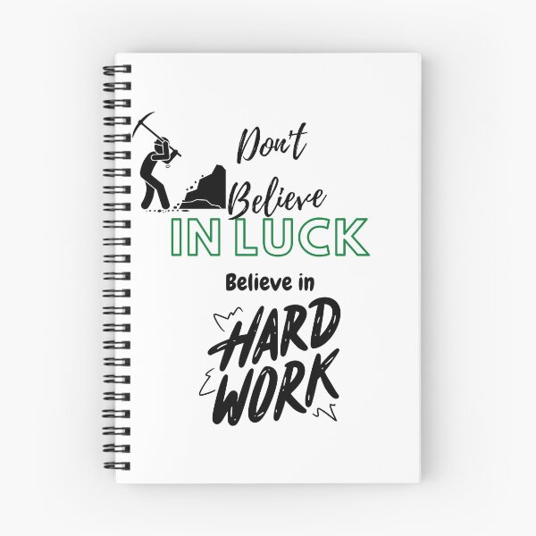 Item preview, Dont't believe in luck hard word positivevibes designed and sold by HarriPaloma.