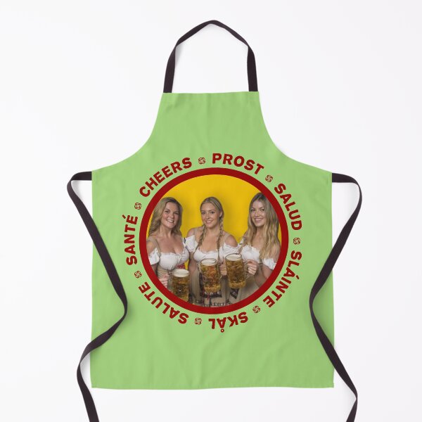 Item preview, Prosit cheers in several languages! Dirndl women Red! designed and sold by OptLuv.