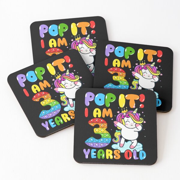 Item preview, Dabbing Unicorn Pop It I Am 3 Years Tank Top designed and sold by Mumbleshawkins.