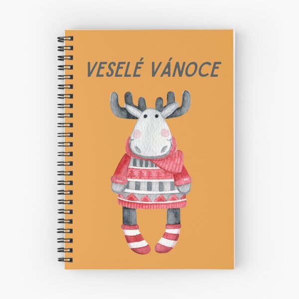 Item preview, Veselé Vánoce! Happy Christmas in Czech, Merry Christmas in Czech, Vánoční pohlednice, Czech Christmas  designed and sold by Pommallina.