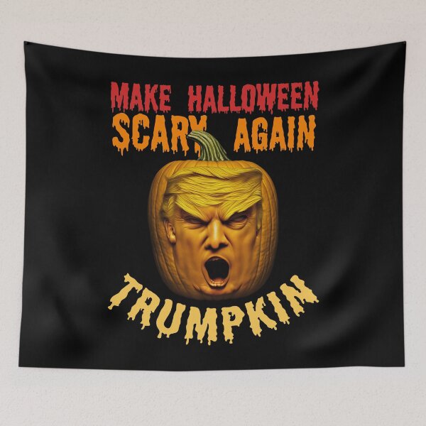 Item preview, Trumpkin Make Halloween Scary Again – Funny Donald Trump Pumpkin Halloween Quote designed and sold by MadeByRobots.
