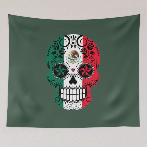 Item preview, Mexican Skull Heart Art TatooMan Calavera el dia de los muertos designed and sold by DESLUMBRA.