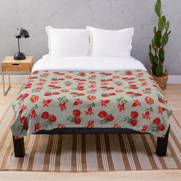 Item preview, Seamless pattern with red pomegranate fruit designed and sold by Nattalu.