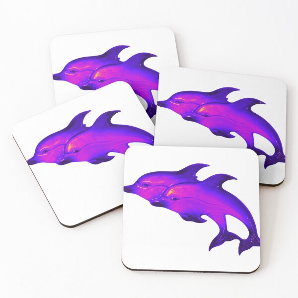 Item preview, Two cute dolphins, abstract art designed and sold by zeljana0504.