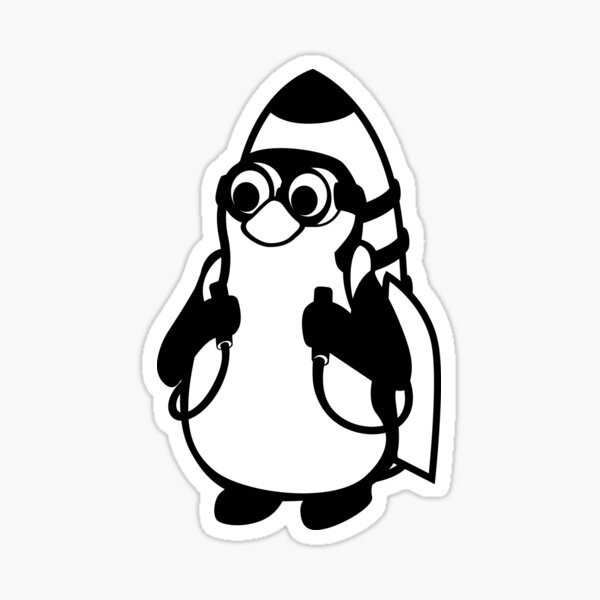 EPS - Flux the Penguin Sticker