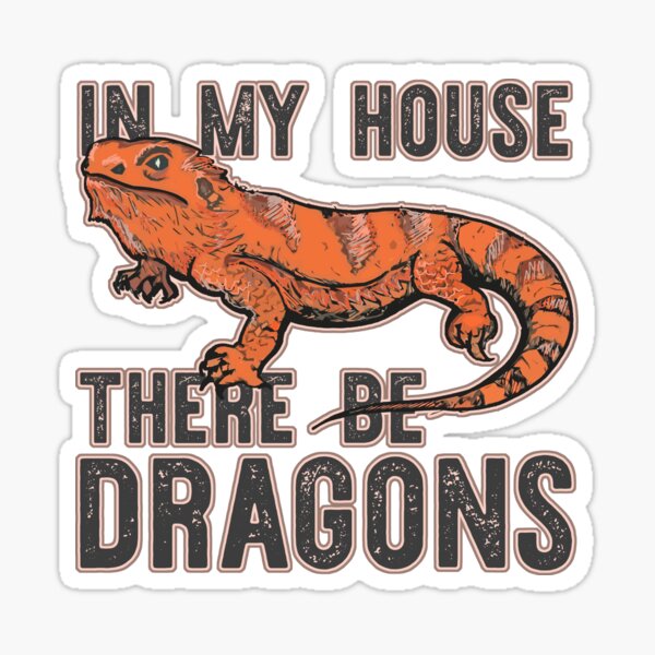 Item preview, (Bearded) Dragons in my House designed and sold by Salt & Keep.