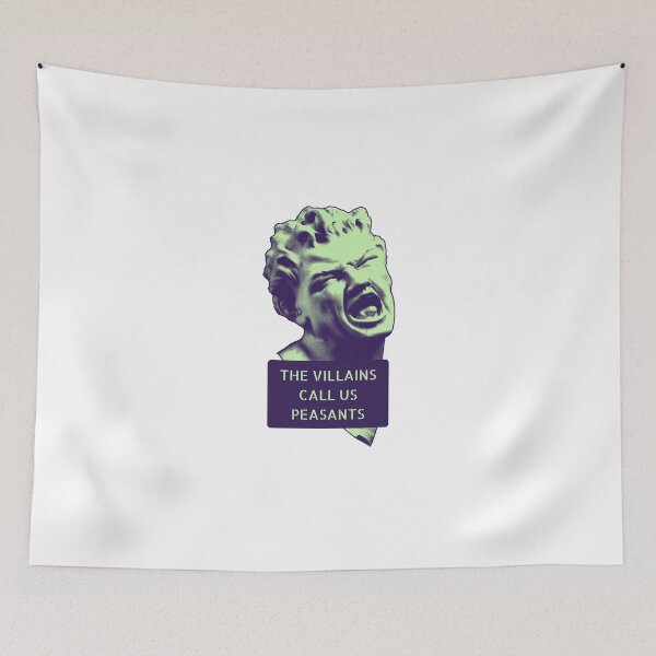 Item preview, The Villains Call Us Peasants - Greek Statue Vaporwave designed and sold by PVSKI.