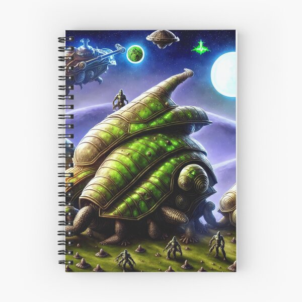 Item preview, Green alien battlesnails with tripods and alien seastars designed and sold by BrachiaST.