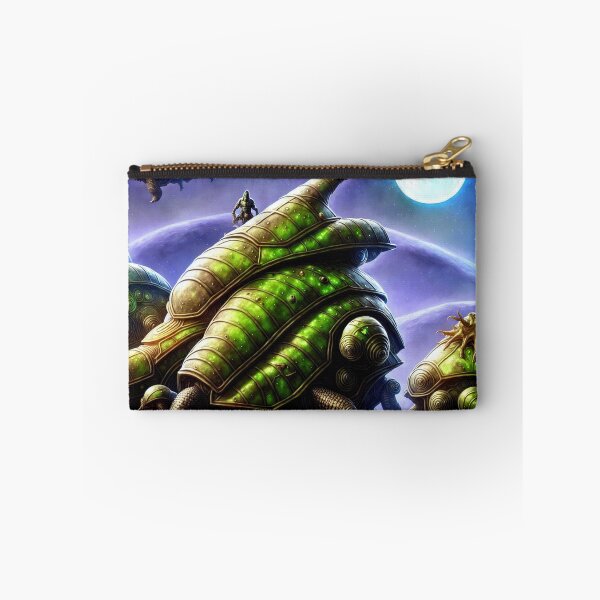 Item preview, Green alien battlesnails with tripods and alien seastars designed and sold by BrachiaST.