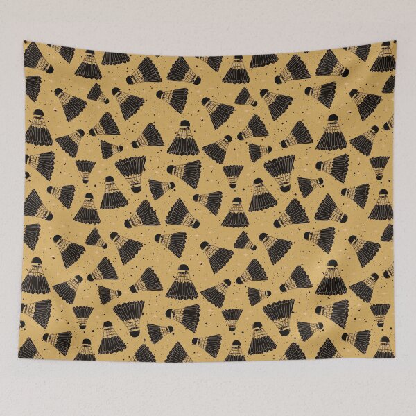 Item preview, Space Shuttlecock mustard yellow  designed and sold by Veata.