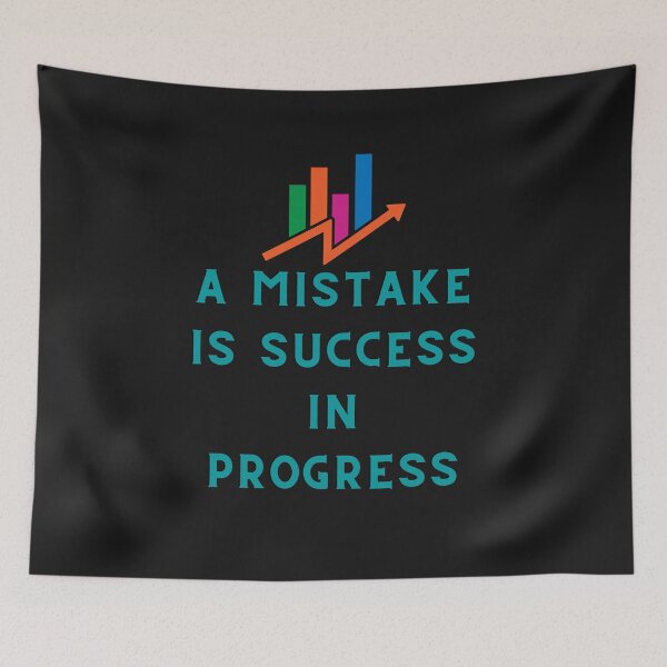 Item preview, A mistake  is success in progress positivevibes designed and sold by HarriPaloma.