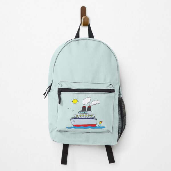 Item preview, funny cruise ship sailing on the sea  designed and sold by wordspotrayal.