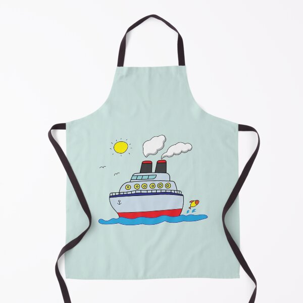 Item preview, funny cruise ship sailing on the sea  designed and sold by wordspotrayal.
