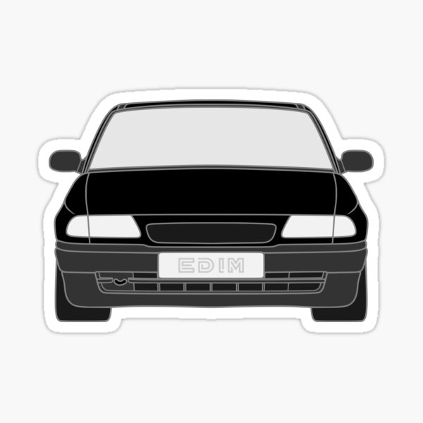 Opel Vauxhal Holden Astra F 1992-2002 black color Sticker for