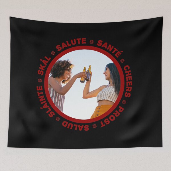 Item preview, Salud! - cheers in several languages! women toasting Red! designed and sold by OptLuv.