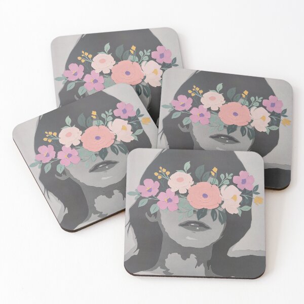 Item preview, Man with a Flower Blindfold: Light Gray designed and sold by Chenn Hearthstone.