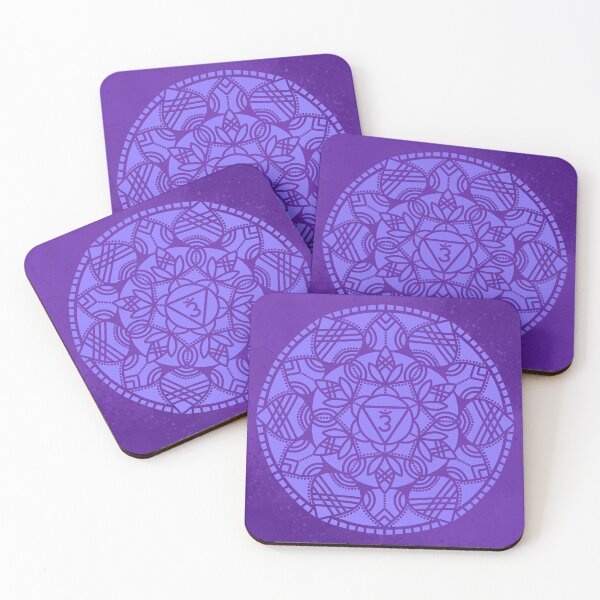 Item preview, Third Eye Chakra Indigo Mandala designed and sold by SoftCanBear.