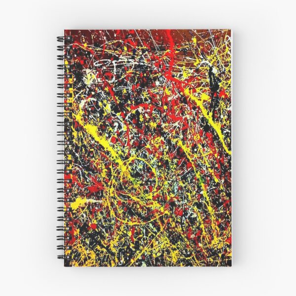 Item preview, Abstract Jackson Pollock Painting Original Art ,artwork by Jackson Pollock, red, yellow, black, designed and sold by kinsley45.