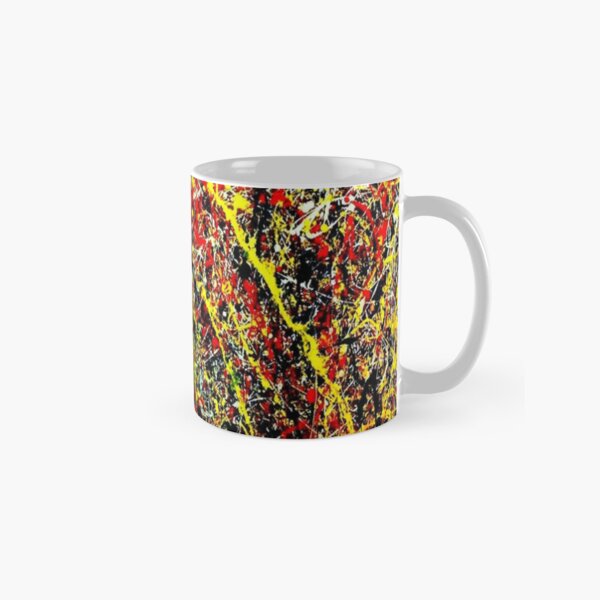 Item preview, Abstract Jackson Pollock Painting Original Art ,artwork by Jackson Pollock, red, yellow, black, designed and sold by kinsley45.