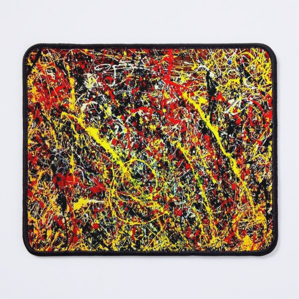 Item preview, Abstract Jackson Pollock Painting Original Art ,artwork by Jackson Pollock, red, yellow, black, designed and sold by kinsley45.