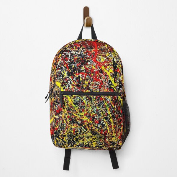 Item preview, Abstract Jackson Pollock Painting Original Art ,artwork by Jackson Pollock, red, yellow, black, designed and sold by kinsley45.