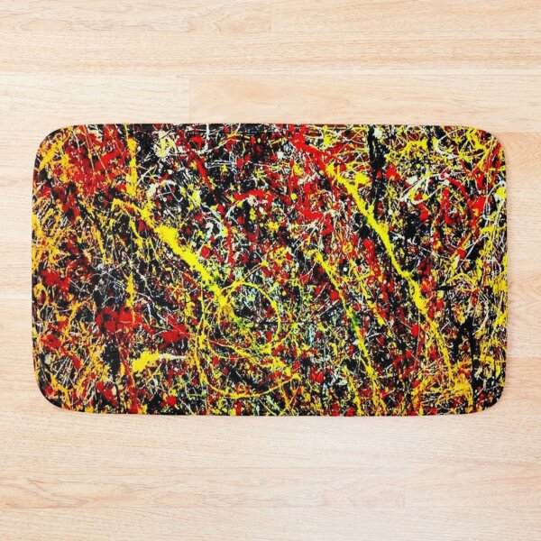 Item preview, Abstract Jackson Pollock Painting Original Art ,artwork by Jackson Pollock, red, yellow, black, designed and sold by kinsley45.
