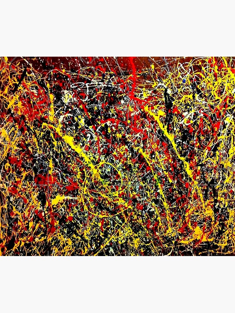 "Abstract Jackson Pollock Painting Original Art ,artwork by Jackson