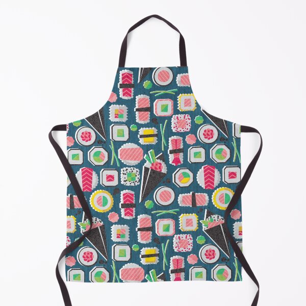 Item preview, Paper cut geo sushi // teal background designed and sold by SelmaCardoso.