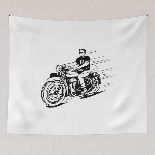 Item preview, Vintage cafe racer riding  designed and sold by Mansn.