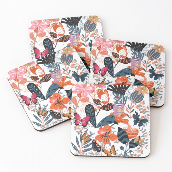 Item preview, Butterfly and Flowers designed and sold by Tininai.