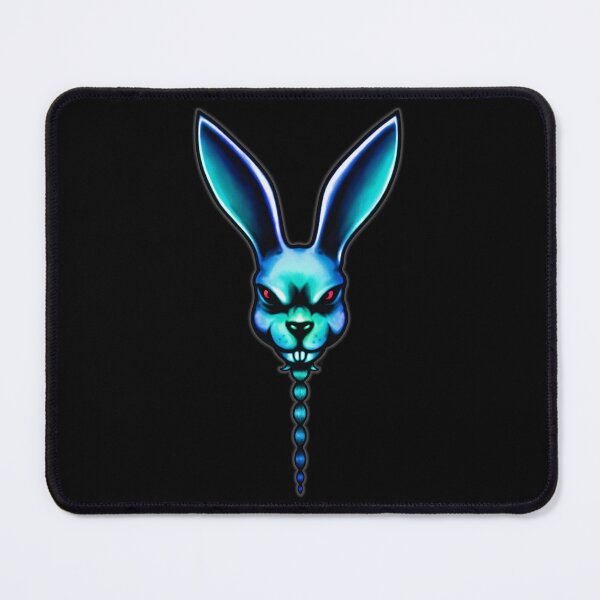Item preview, Blue Bunny - Frog Leap Studios Bunny fan art red eyed rabbit dark blue rainbow FLS Leo Moracchioli designed and sold by IMNIUM.