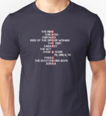 Kander and Ebb musicals Unisex T-Shirt