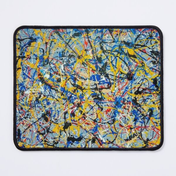 Item preview, Abstract Jackson Pollock Painting Original Art ,artwork by Jackson Pollock, red, yellow, blue, black, designed and sold by kinsley45.