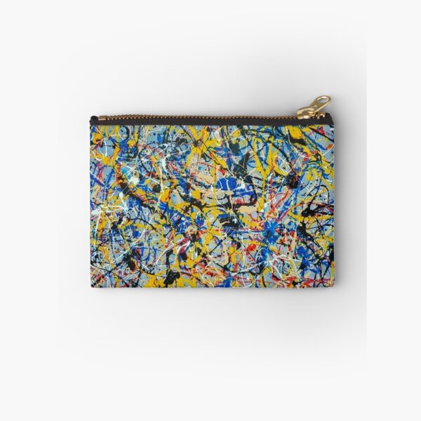 Item preview, Abstract Jackson Pollock Painting Original Art ,artwork by Jackson Pollock, red, yellow, blue, black, designed and sold by kinsley45.